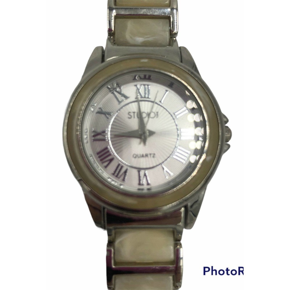 Studio Time Women's Watch Mother of Pearl Band New Battery STD3123W